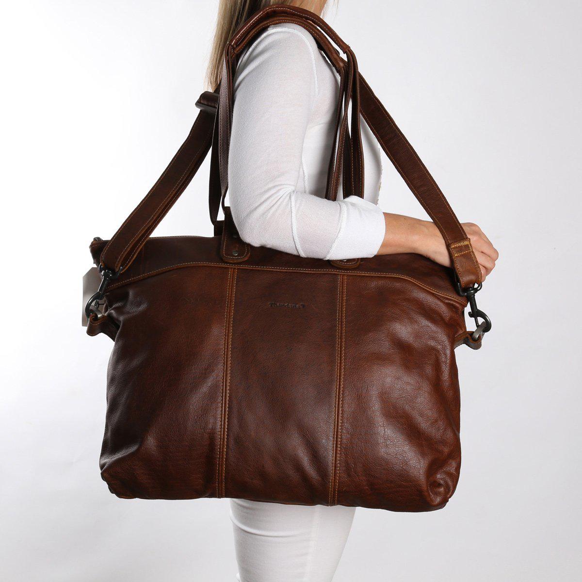Thandana Ladies Leather Cabin Luggage Bag - KaryKase