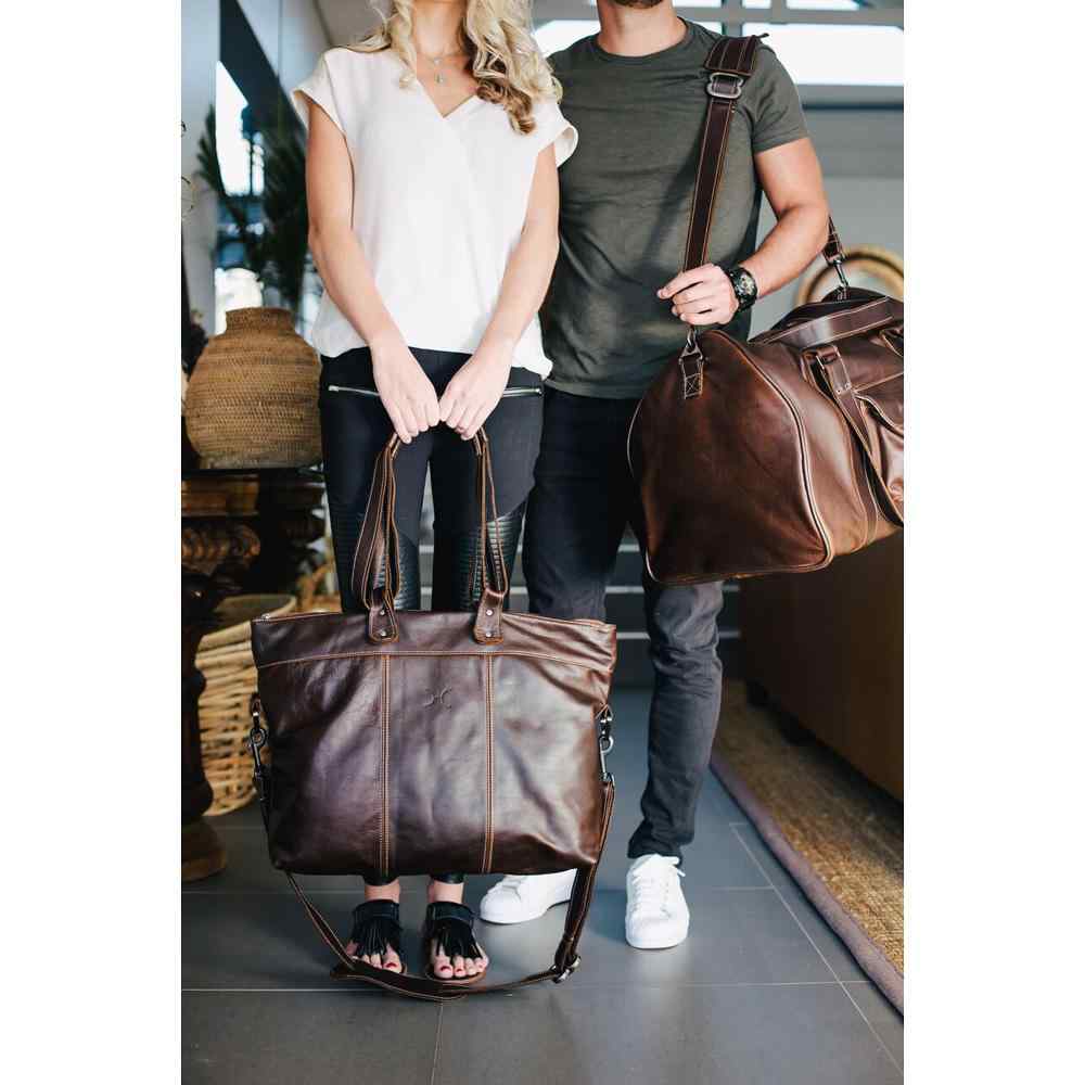 Thandana Ladies Leather Cabin Luggage Bag - KaryKase