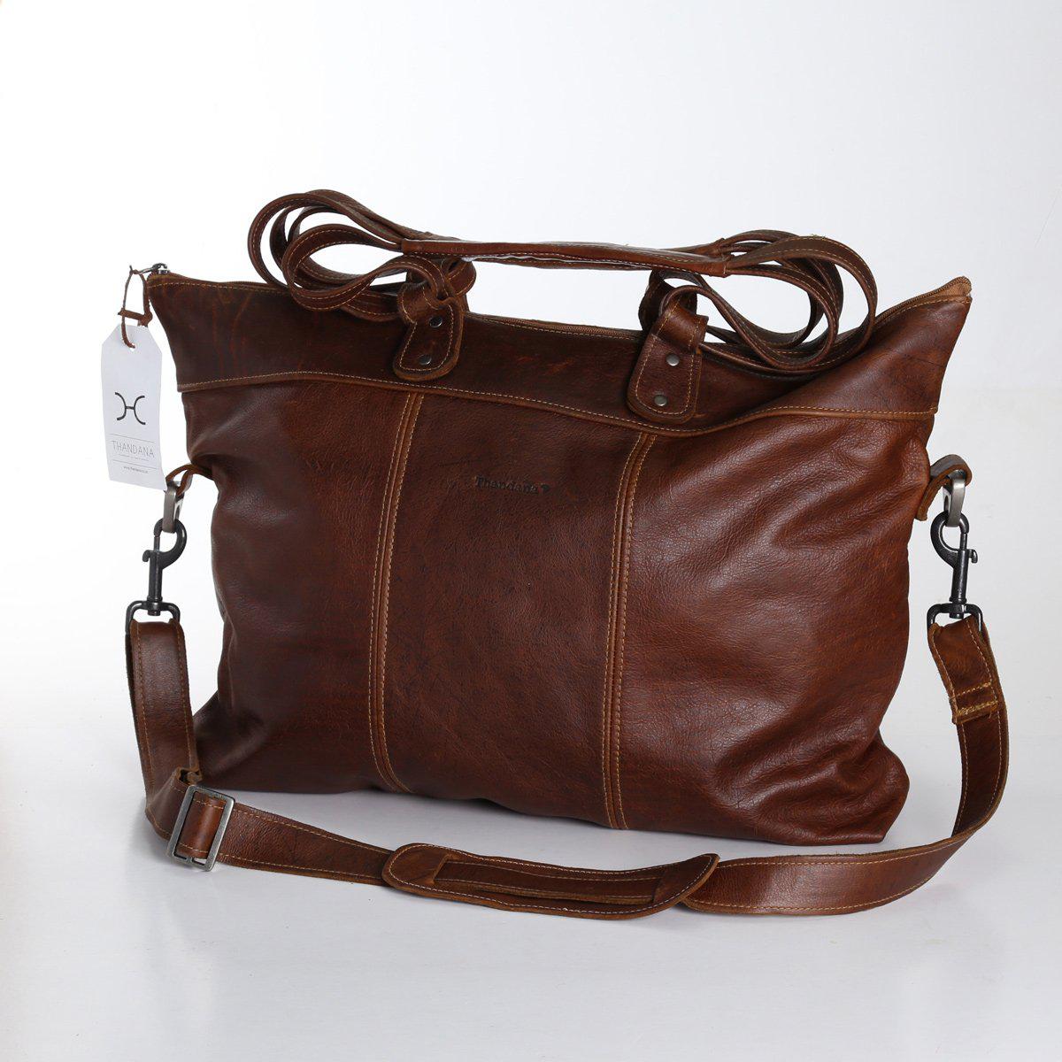 Thandana Ladies Leather Cabin Luggage Bag - KaryKase