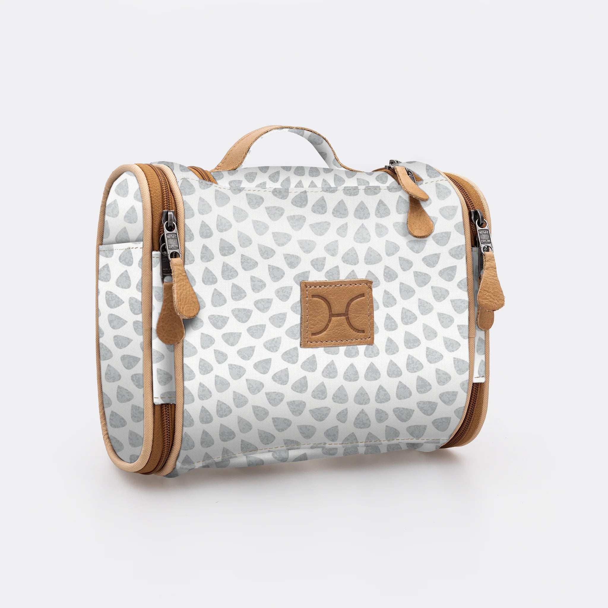 Thandana Laminated Fabric Compact Travel Vanity Bag - KaryKase
