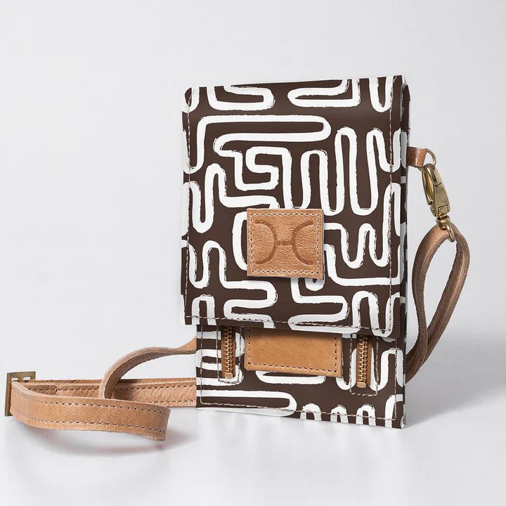 Thandana Laminated Fabric Urban Cellphone Sling - KaryKase
