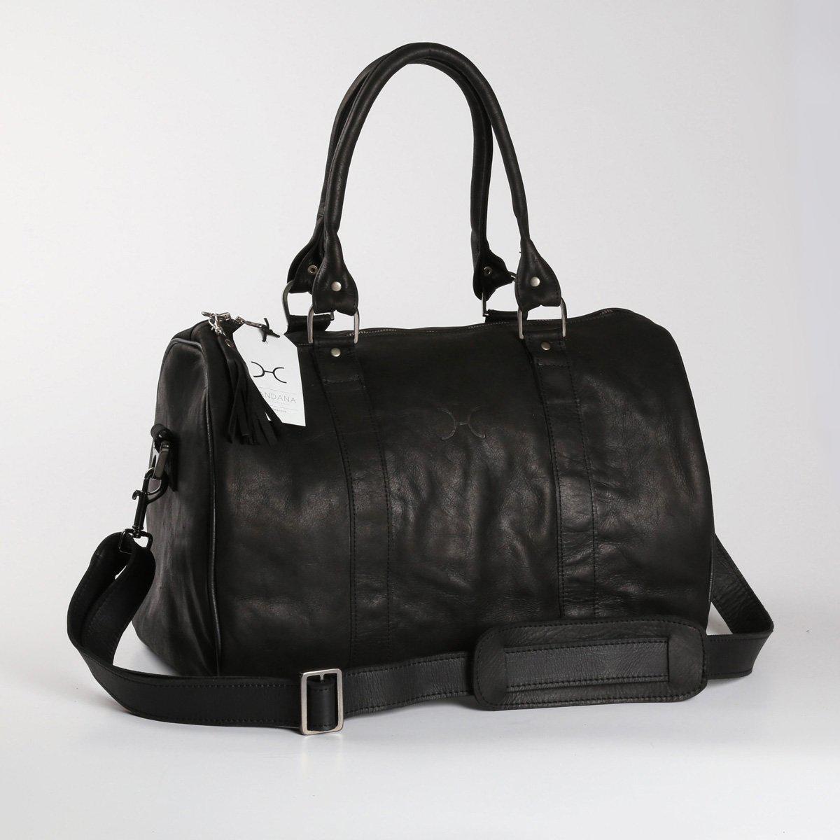 Thandana Medium Leather Travel Duffel Bag - KaryKase