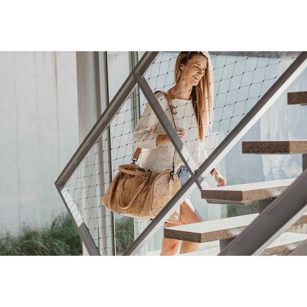 Thandana Medium Leather Travel Duffel Bag - KaryKase