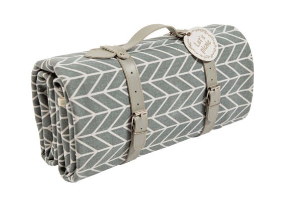 Yuppie Gift Baskets Picnic/Beach Rug Medium | French Grey - KaryKase