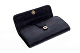 Tan Leather Goods - Lauren Leather Ladies Wallet | Black - KaryKase