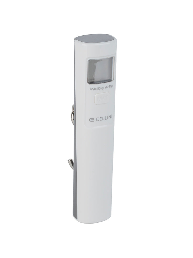 Cellini Battery Free Luggage Scale | White