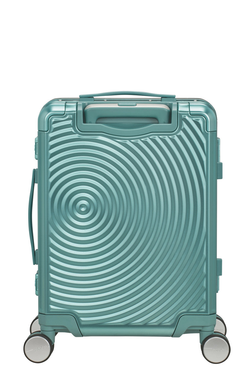 American Tourister Soundbox Alu Spinner TSA 55cm - Dusty Turquoise