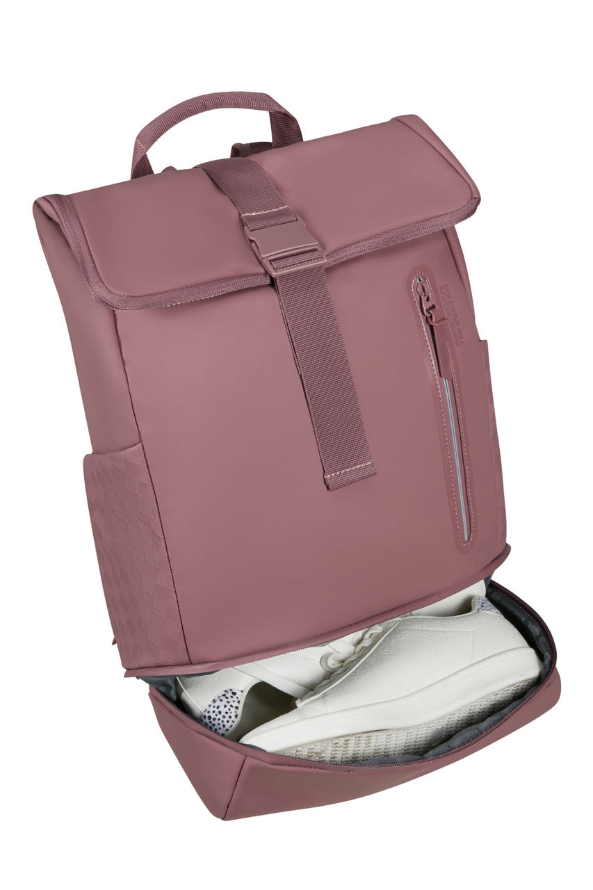 American Tourister Urban Tide Rolltop Backpack 15.6" - Galactic Mauve - detail 4