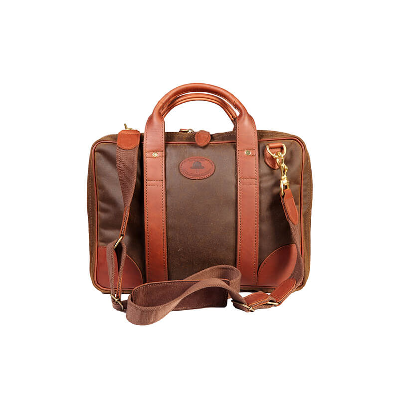 Melvill & Moon Waxed Cotton Laptop Bag (Single Sleeve)