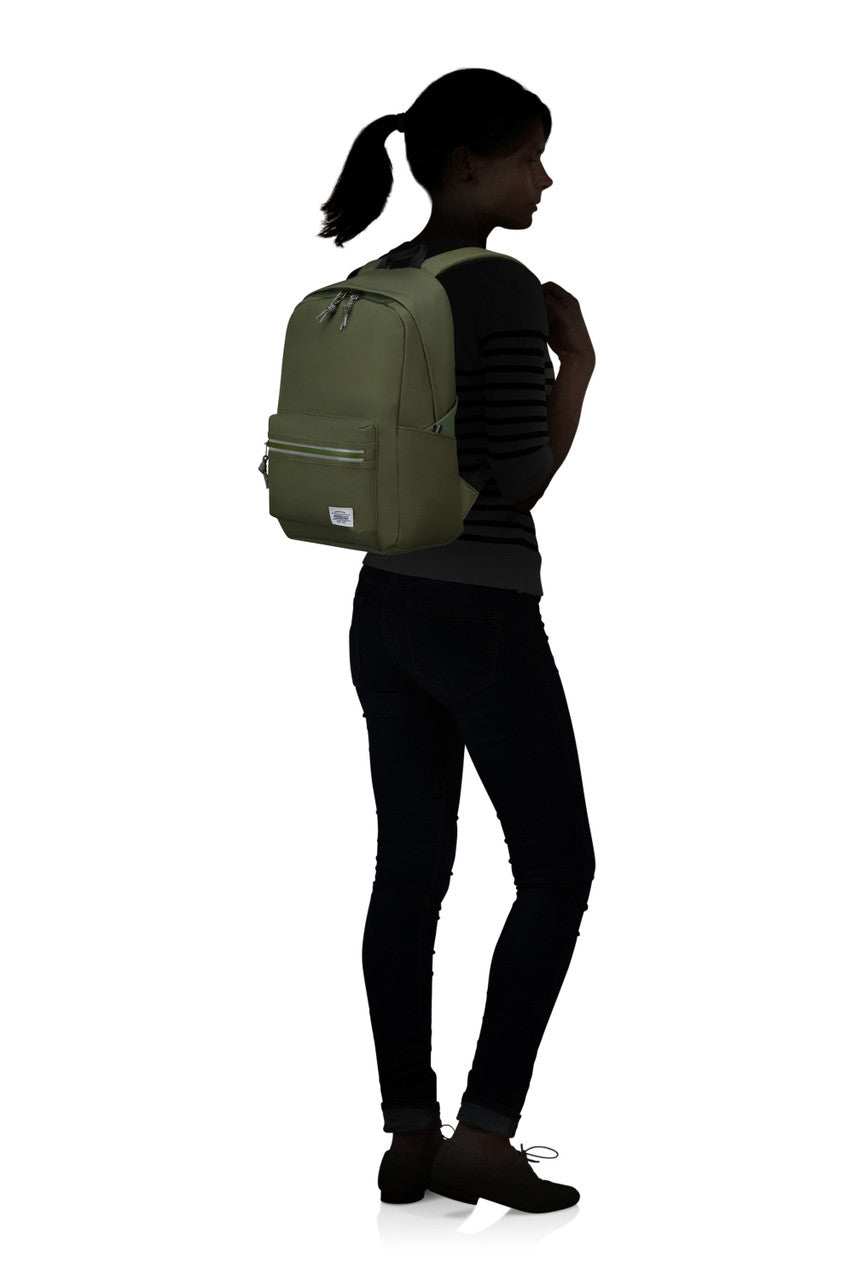American Tourister Brightup Backpack Zip - Olive Green