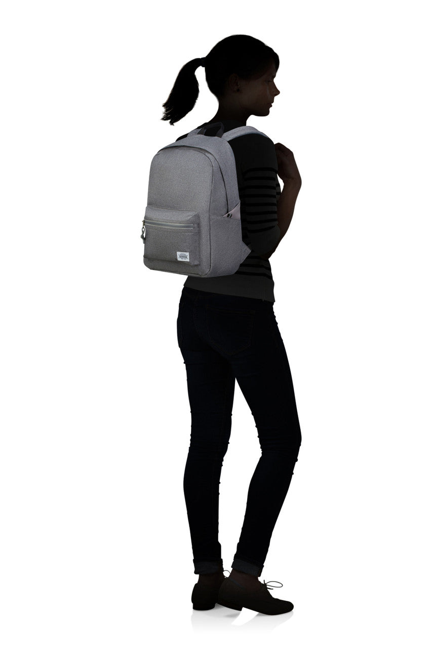 American Tourister Brightup Backpack Zip - Grey Melange
