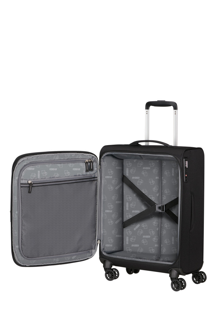 American Tourister Aerospin Spinner Expandable 55cm - Black