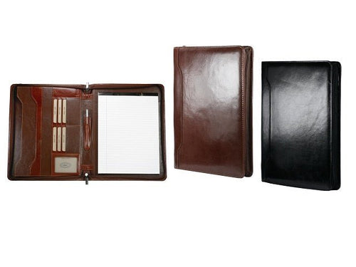 Adpel A4 Vitello Leather Zip - around Folder - KaryKase