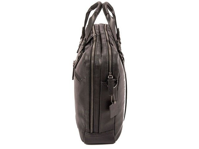 Adpel Alba 15.4" Leather Laptop Bag | Black - KaryKase