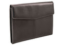 Adpel Dossier Ascot Leather Document Holder | Black - KaryKase