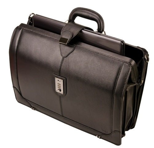 Adpel Gladstone Leather Briefmaster | Black - KaryKase