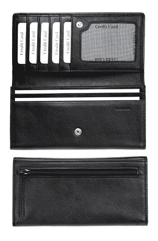 Adpel Leather Ladies Purse | Black - KaryKase