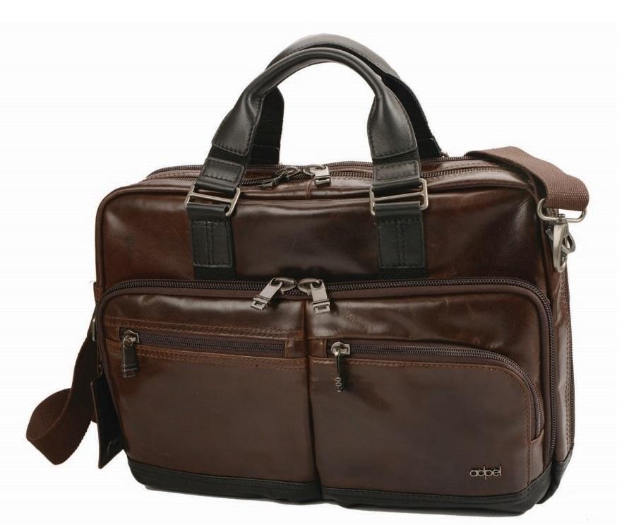 Adpel Oslo 15.4"Leather Laptop Bag | Brown - KaryKase