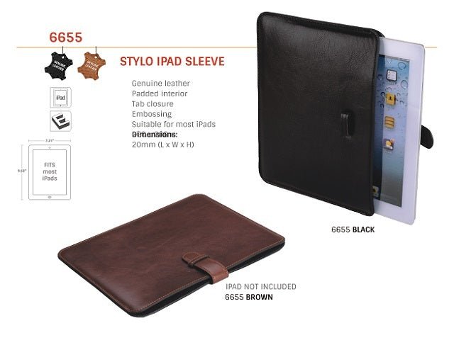 Adpel Vitello Leather iPad Sleeve - KaryKase