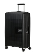American Tourister Aerostep Expandable 77cm Large Spinner | Black - KaryKase