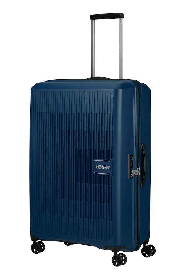 American Tourister Aerostep Expandable 77cm Large Spinner | Navy - KaryKase
