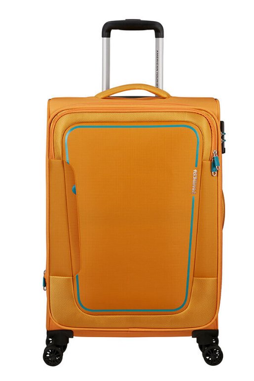 American Tourister Pulsonic 68cm Medium Spinner - Expandable | Sunset Yellow - KaryKase
