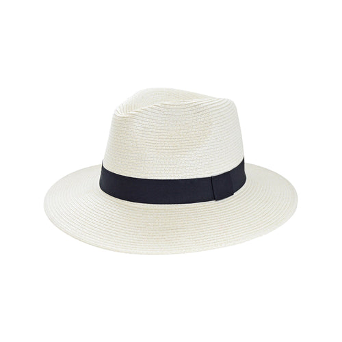 360FIVE Everyday Barbados Fedora Sun Hat - Ivory