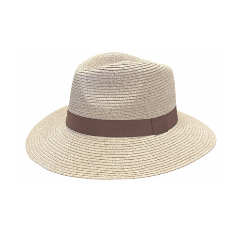 360FIVE Everyday Barbados Fedora Sun Hat - Oat