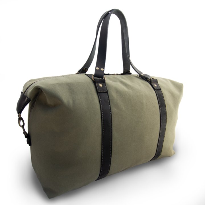 Bark And Mill Canvas Travel Bag | Olive - KaryKase