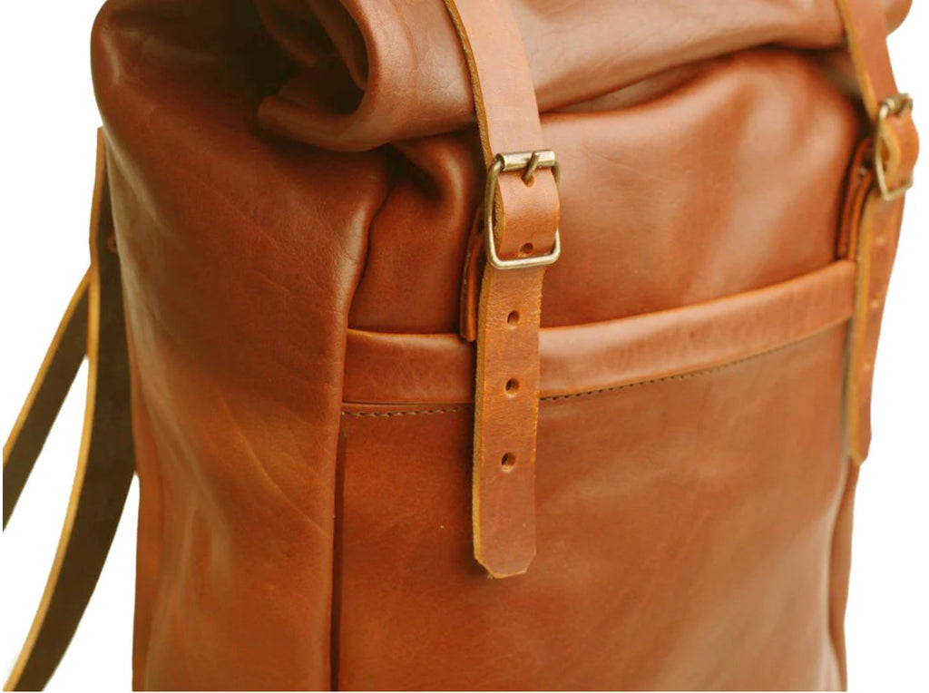 Bark And Mill Rolltop Backpack | Tan - KaryKase