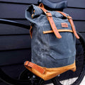Bark And Mill Waxed Canvas Adventurer Rucksack | Atlantic - KaryKase