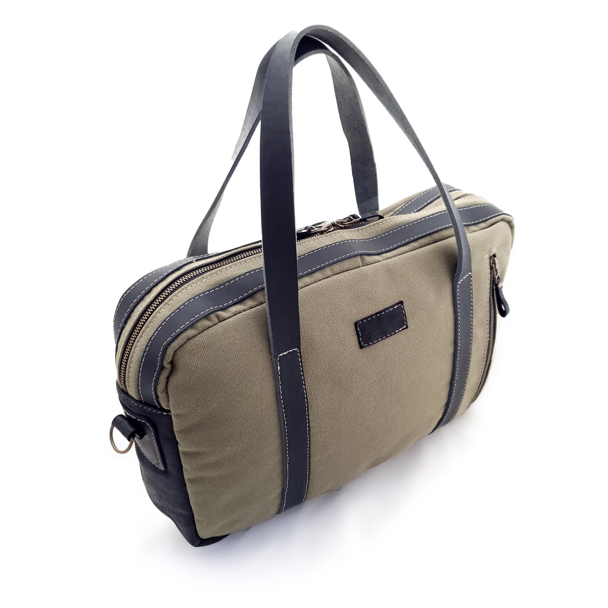 Bark & Mill Canvas Briefcase - KaryKase