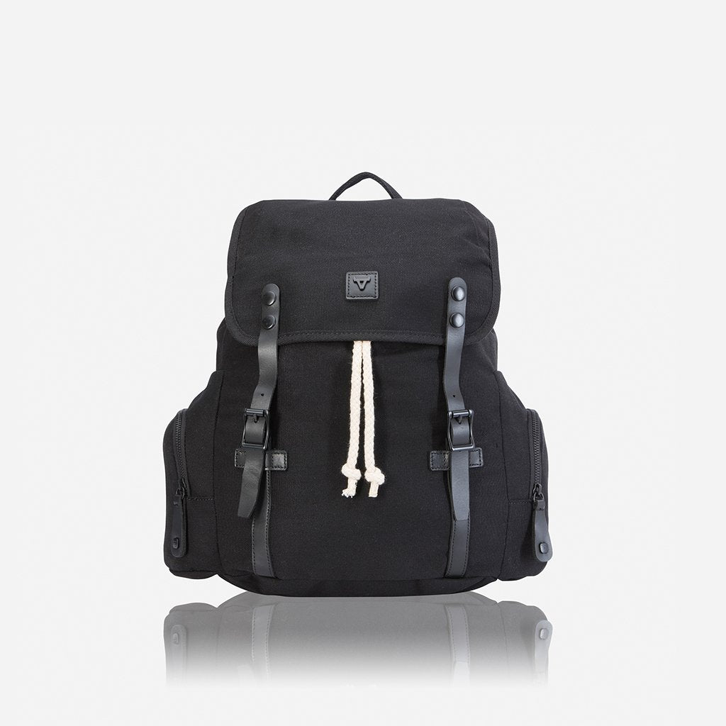 Brando Canvas Shift Everyday Backpack | Black - KaryKase