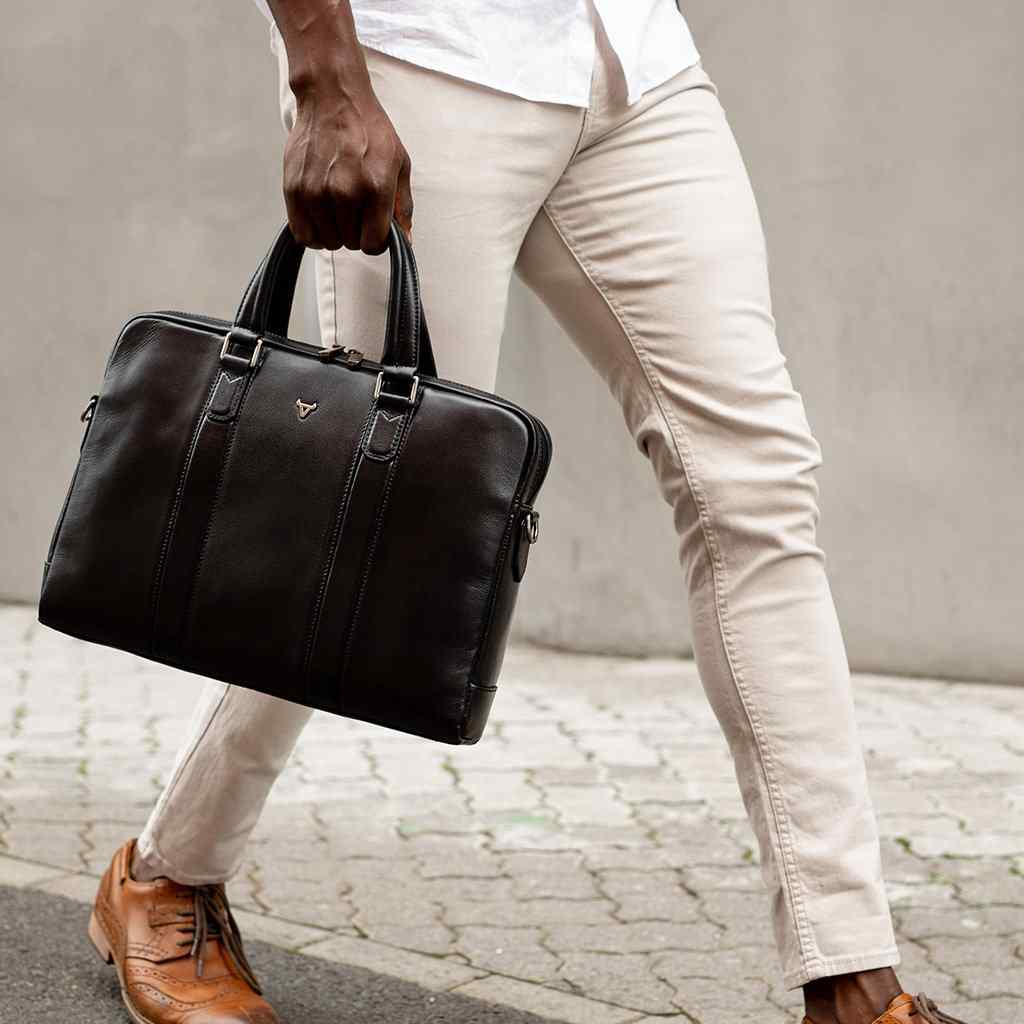 Brando Winchester 15" Slim Briefcase | Brown - KaryKase