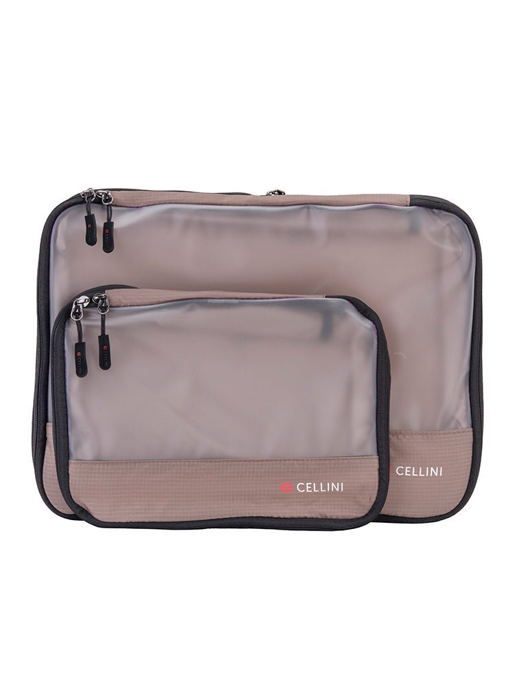 Cellini 2 Pack Packing Cubes; Large and Medium | Ginger - KaryKase