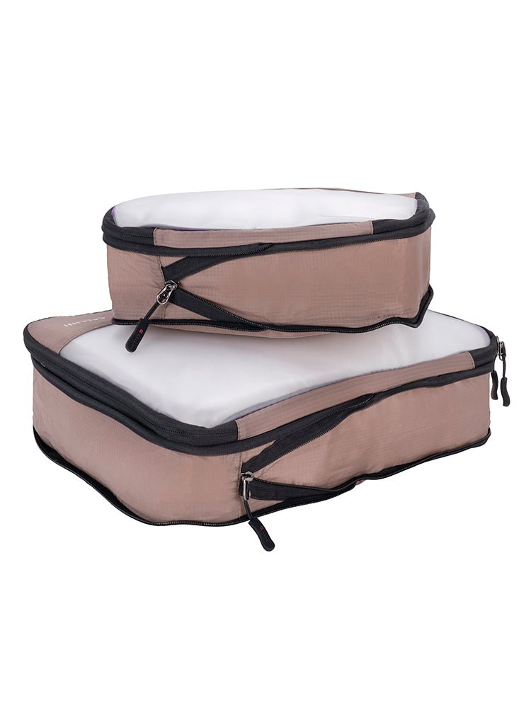 Cellini 2 Pack Packing Cubes; Large and Medium | Ginger - KaryKase