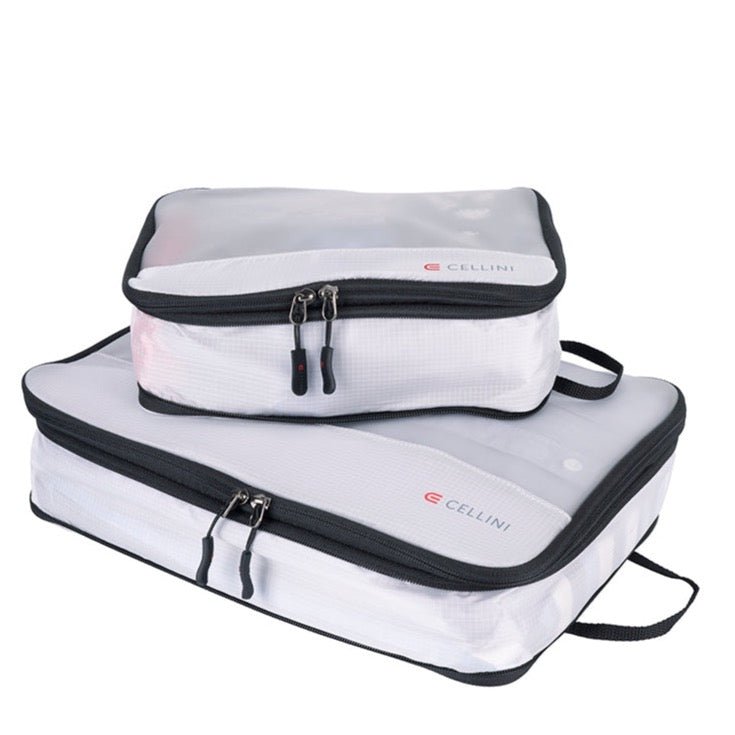 Cellini 2 Pack Packing Cubes; Large and Medium | White - KaryKase