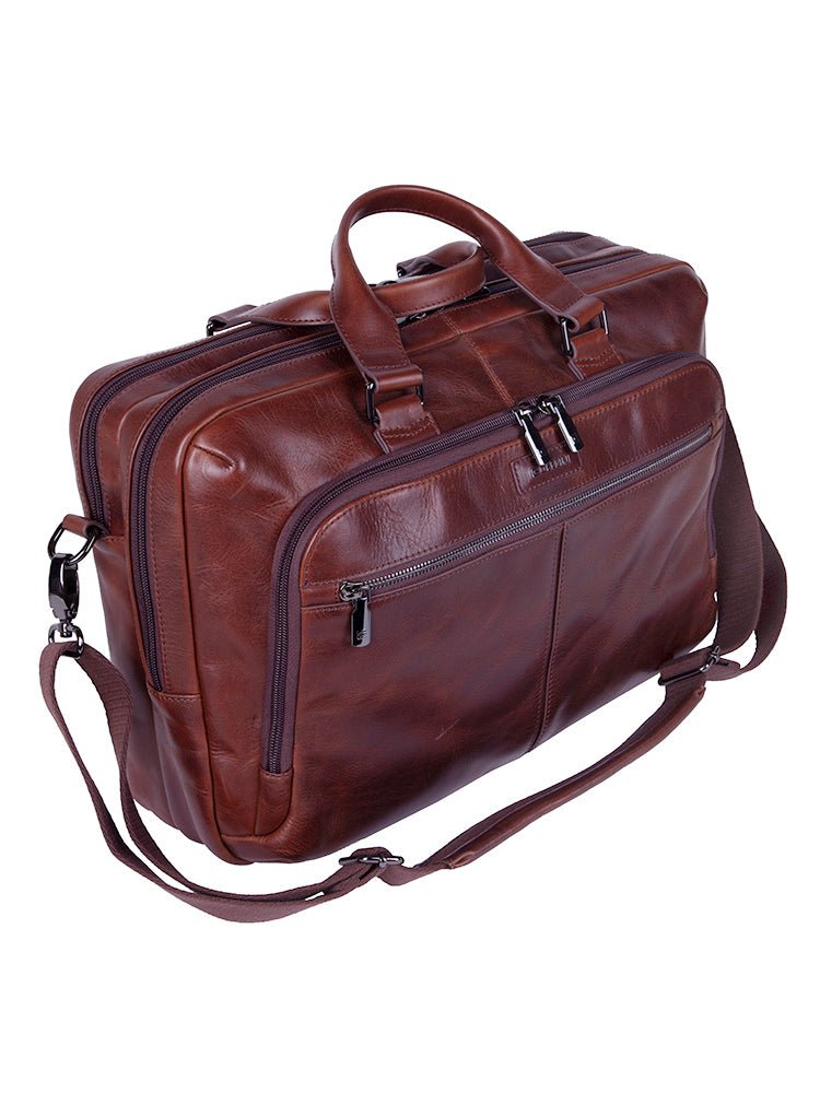 Cellini Infiniti Multi Pocket Business Organiser | Brown - KaryKase