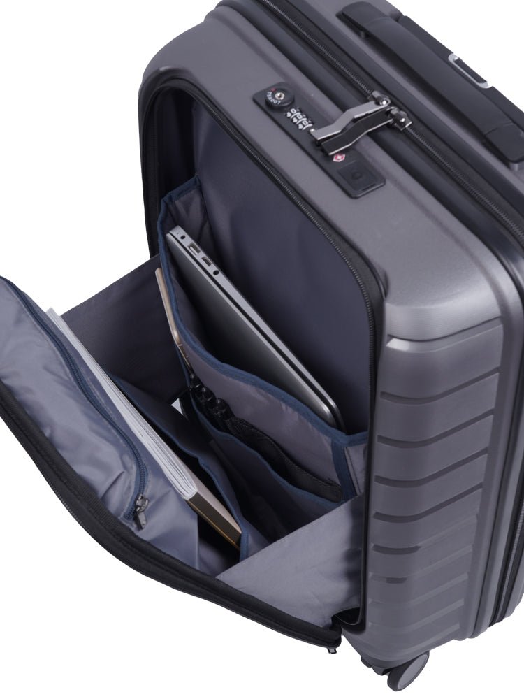 Cellini Microlite Trolley Carry On Business Trolley | Charcoal - KaryKase
