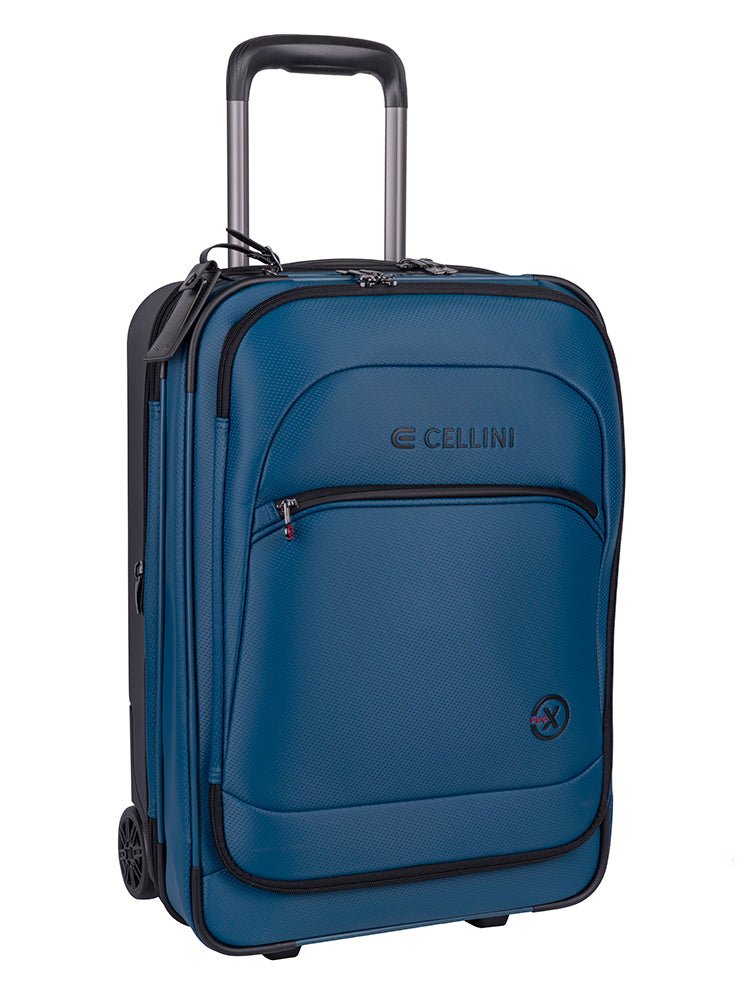 Cellini Pro X 2 Wheel Carry - On Pullman with Oversized Fastline Wheels | Blue - KaryKase