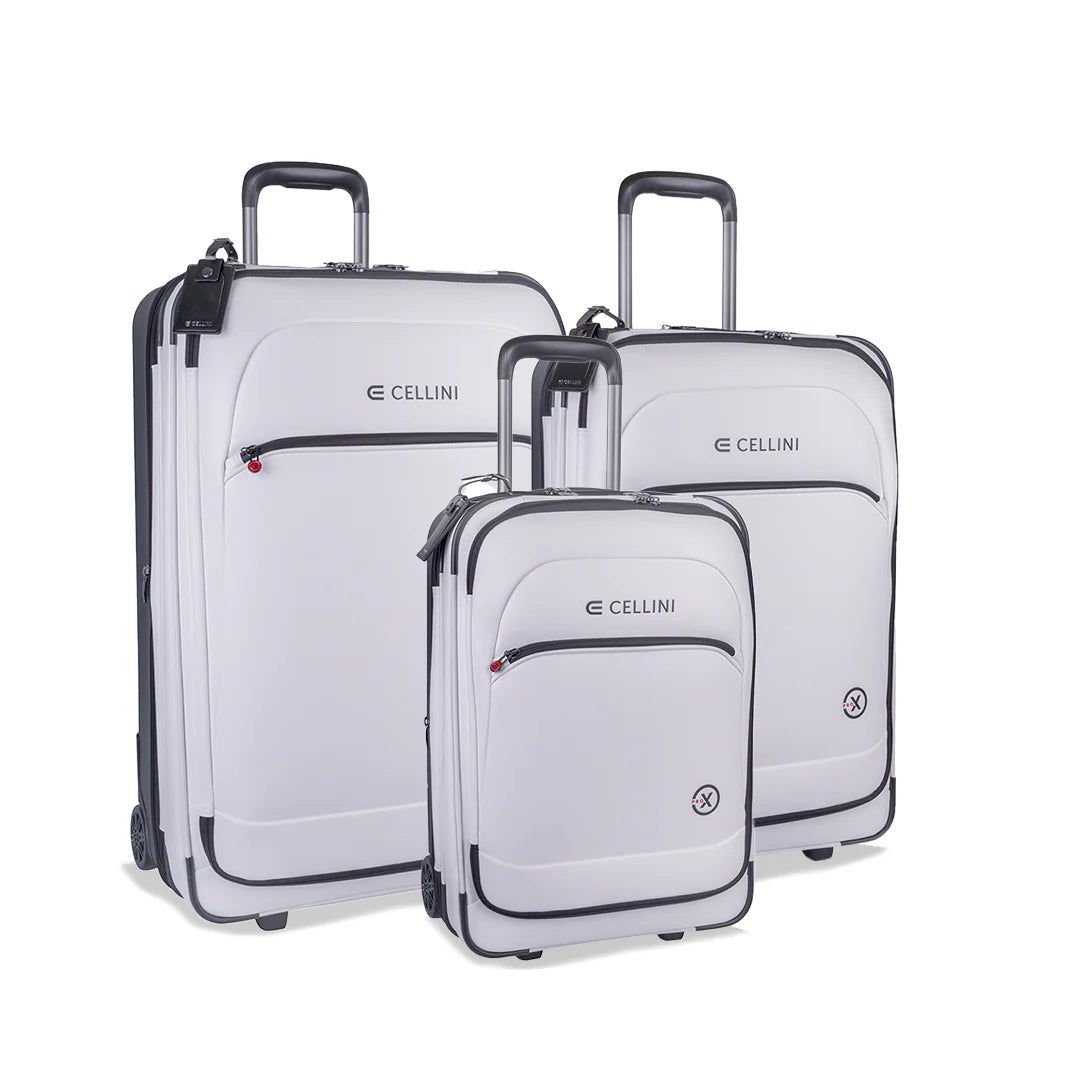 Cellini Pro X Trolley Pullman 3 Piece Set | White - KaryKase