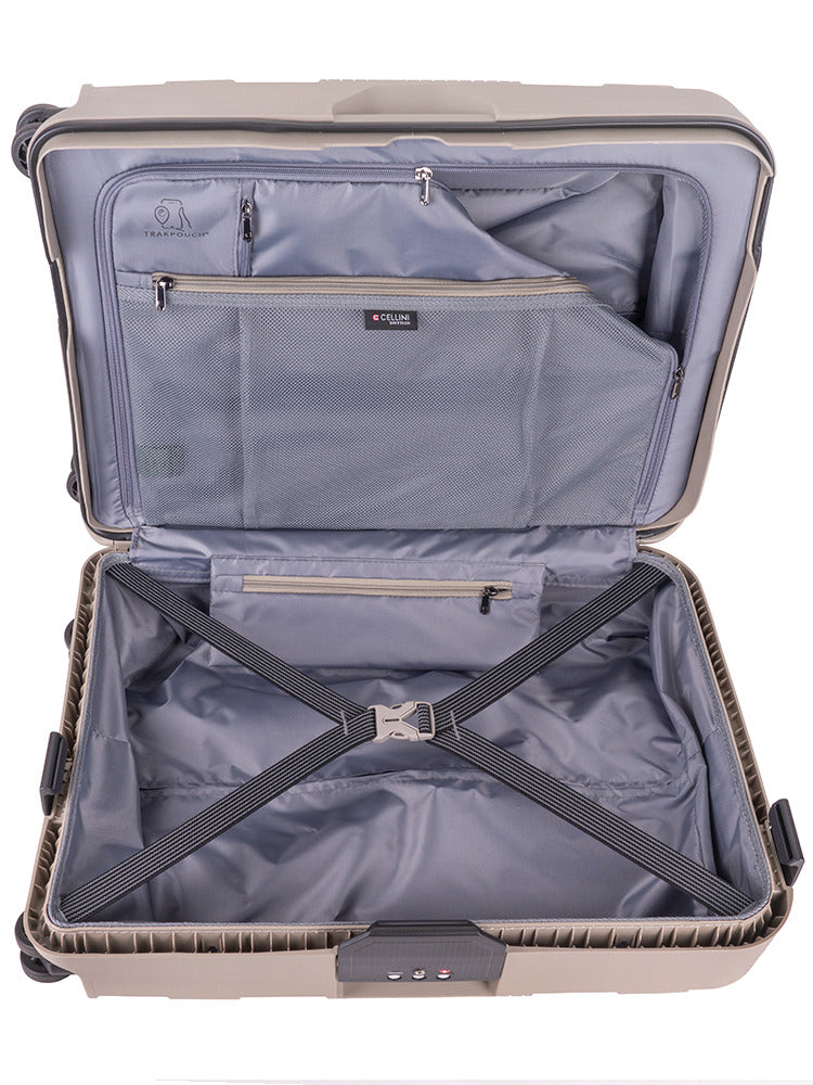 Cellini Safetech 55cm Carry-on Spinner | Rock Brown