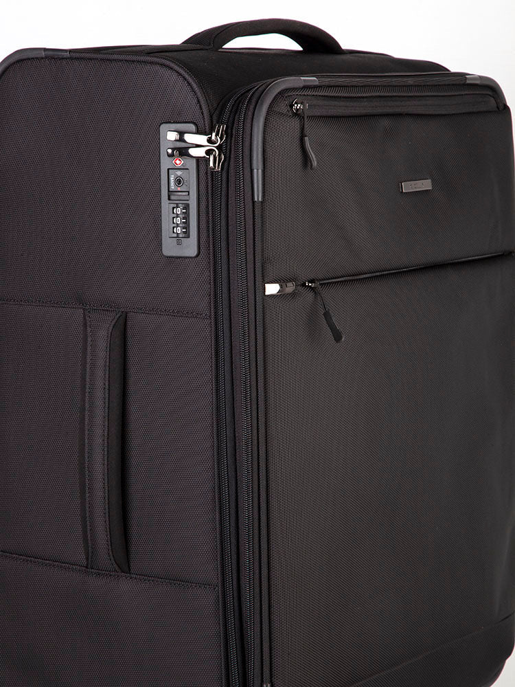 Cellini Smartcase 65cm Medium Check-In | Jet Black - KaryKase