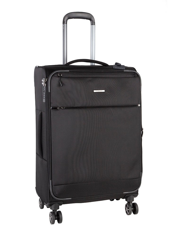 Cellini Smartcase 65cm Medium Check-In | Jet Black - KaryKase