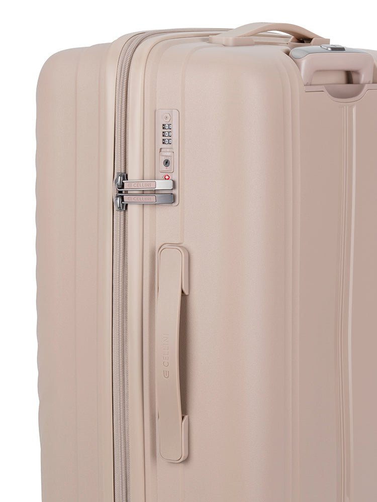 Cellini Xpedition Medium 4 Wheel Trolley Trunk | Champagne - KaryKase