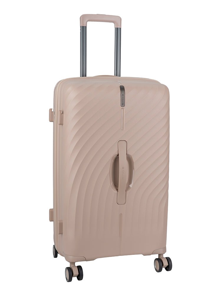 Cellini Xpedition Medium 4 Wheel Trolley Trunk | Champagne - KaryKase
