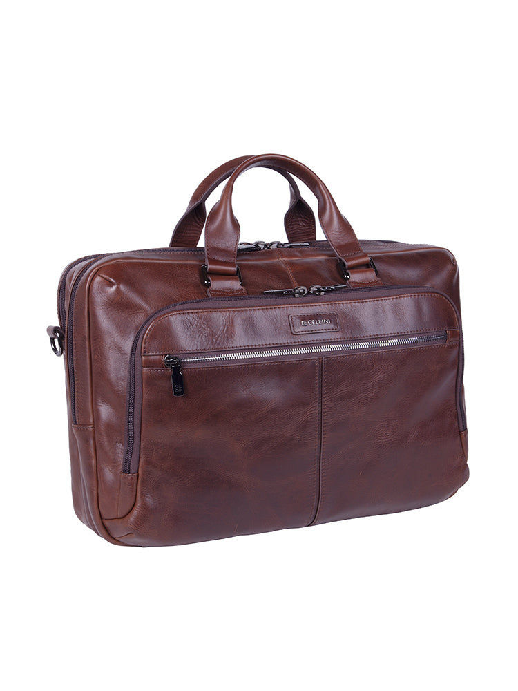 Cellini Infiniti Multi Pocket Business Organiser | Brown