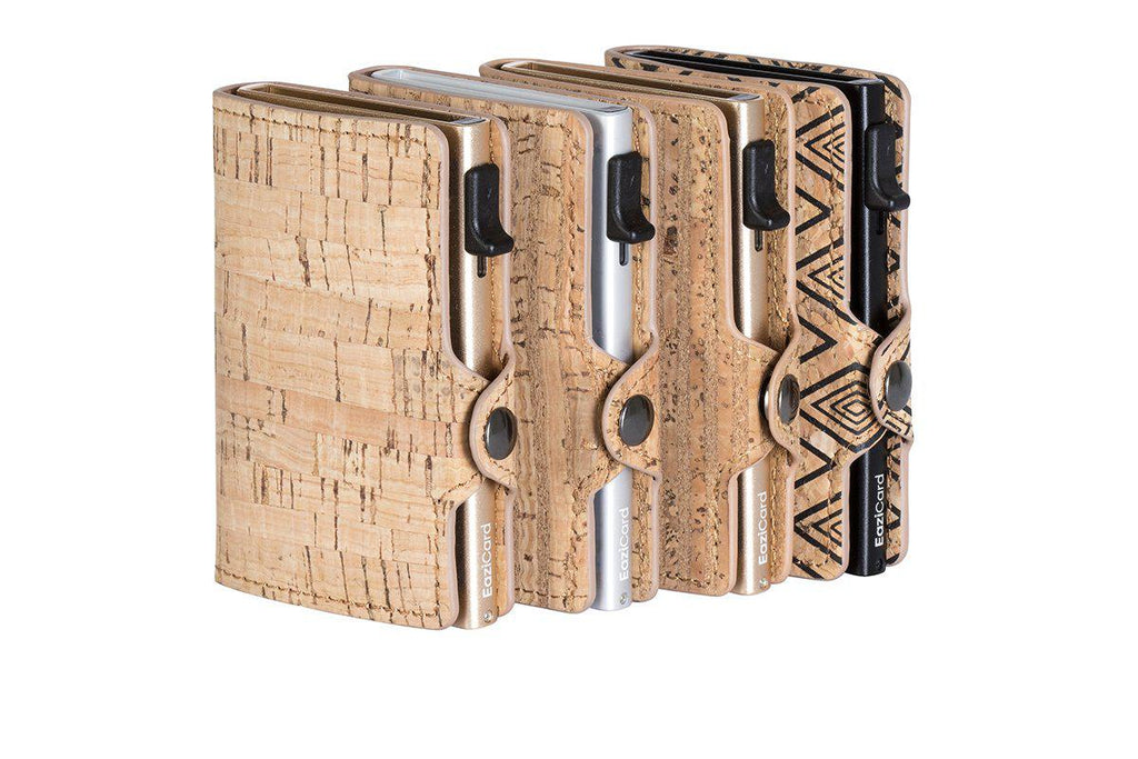 EaziCard RFID Cork 3 Wallet | Silver - KaryKase