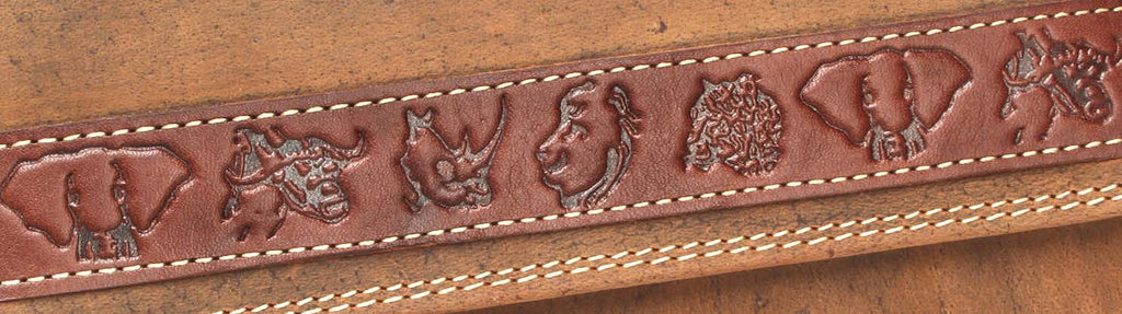 Johnny Black Rugged Leather 9CC Flap Wallet | Brown - "Big 5 Detail" - KaryKase