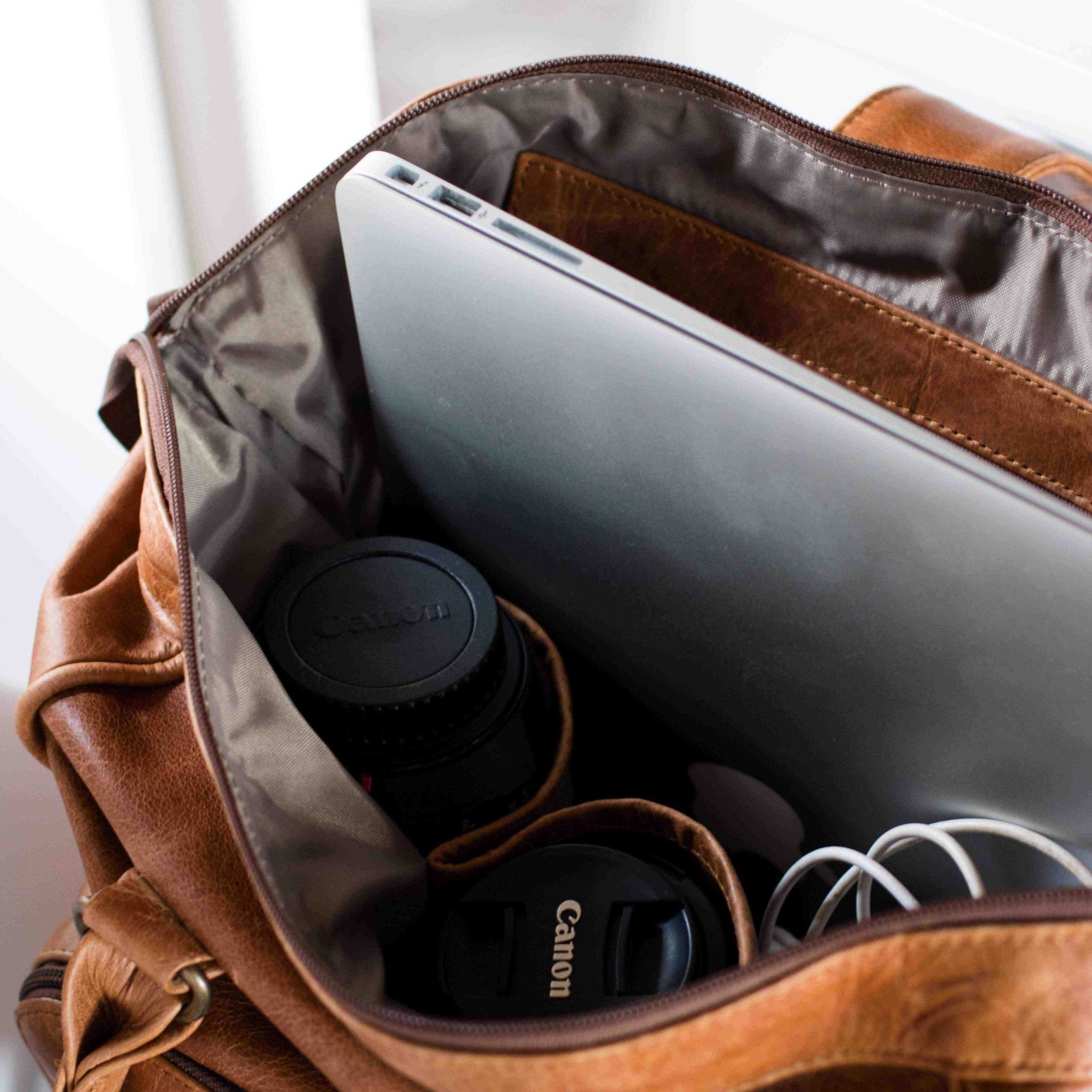 Mally Multipurpose Leather Backpack | Toffee - KaryKase
